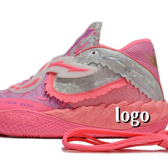 Cross-border three-ball five-generation wear-resistant shock-absorbing basketball shoes five four-generation mandarin duck MB. 01 First and Second Generation Bauer Three Low-Helping War Boots