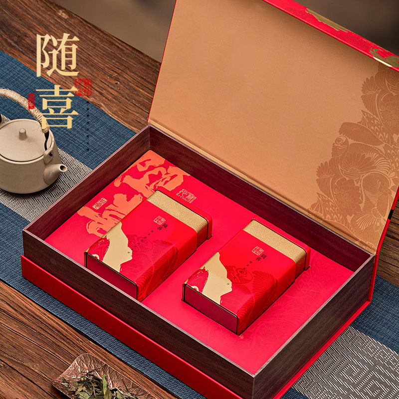 Una lata de té de medio kilogramo caja de regalo general té negro té verde cajas de té Longjing caja vacía personalizada