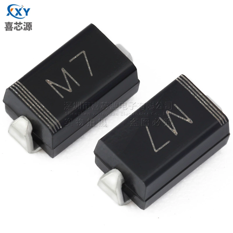 Затравитель источник 1N4007 silk screen M7 SMA пакет DO-214AC 1A/1000V диод выпрямителе чип