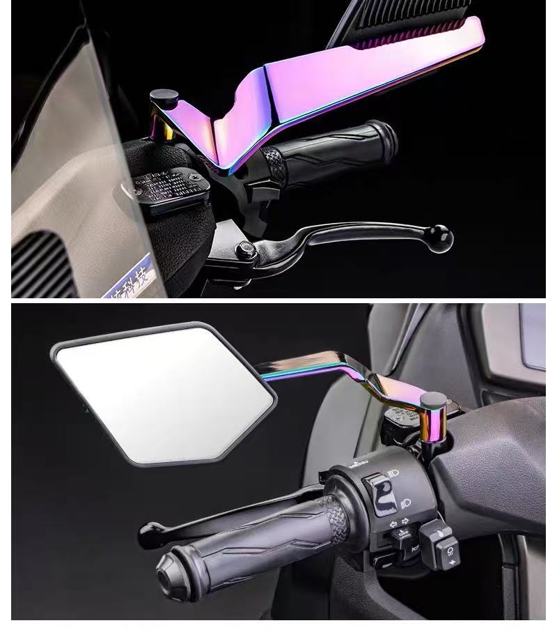 Motorcycle Electric Vehicle Modified New Fixed Wing Rearview Mirror Maverick Nine Core Universal Large Field of View Reflector