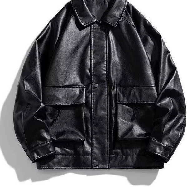 Autumn polyurethane jacket, American style