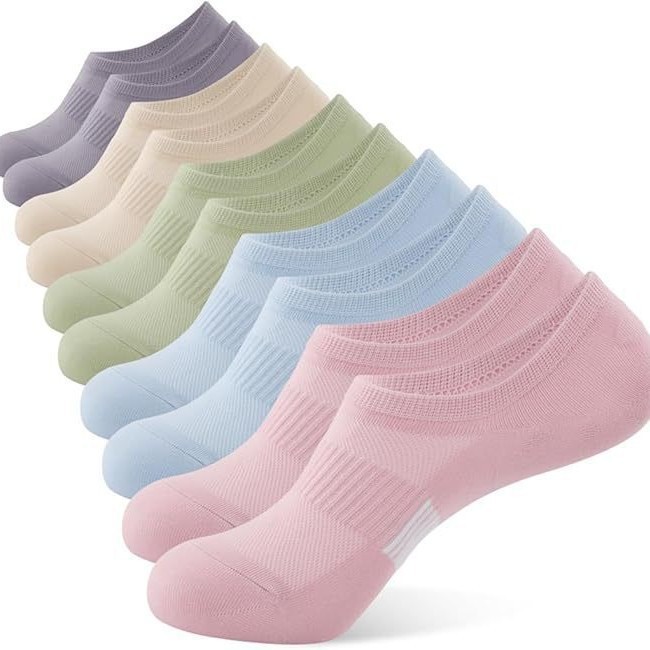 Cross-Border Foreign Trade European and American Large Size Boat Socks for Women Spring and Summer Thin Shallow Mouth Invisible Socks Low-Cut Solid Color Socks Wholesale Women's Socks