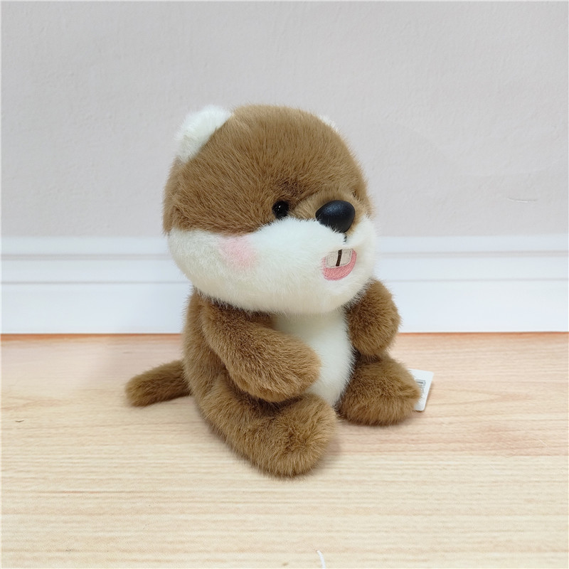 Descomprima la bolsa de frijoles del tesoro en la palma de la mano, muñeca pequeña, mesa con panda, peluche, muñeca de mapache suave, juguete para niños