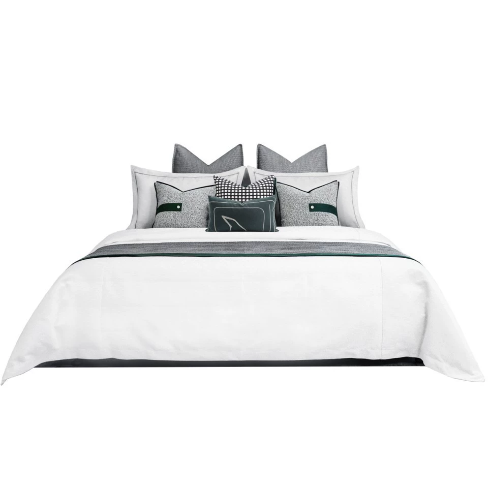 Modern design cloth, orange set, light luxury style, bedding, Chinese style