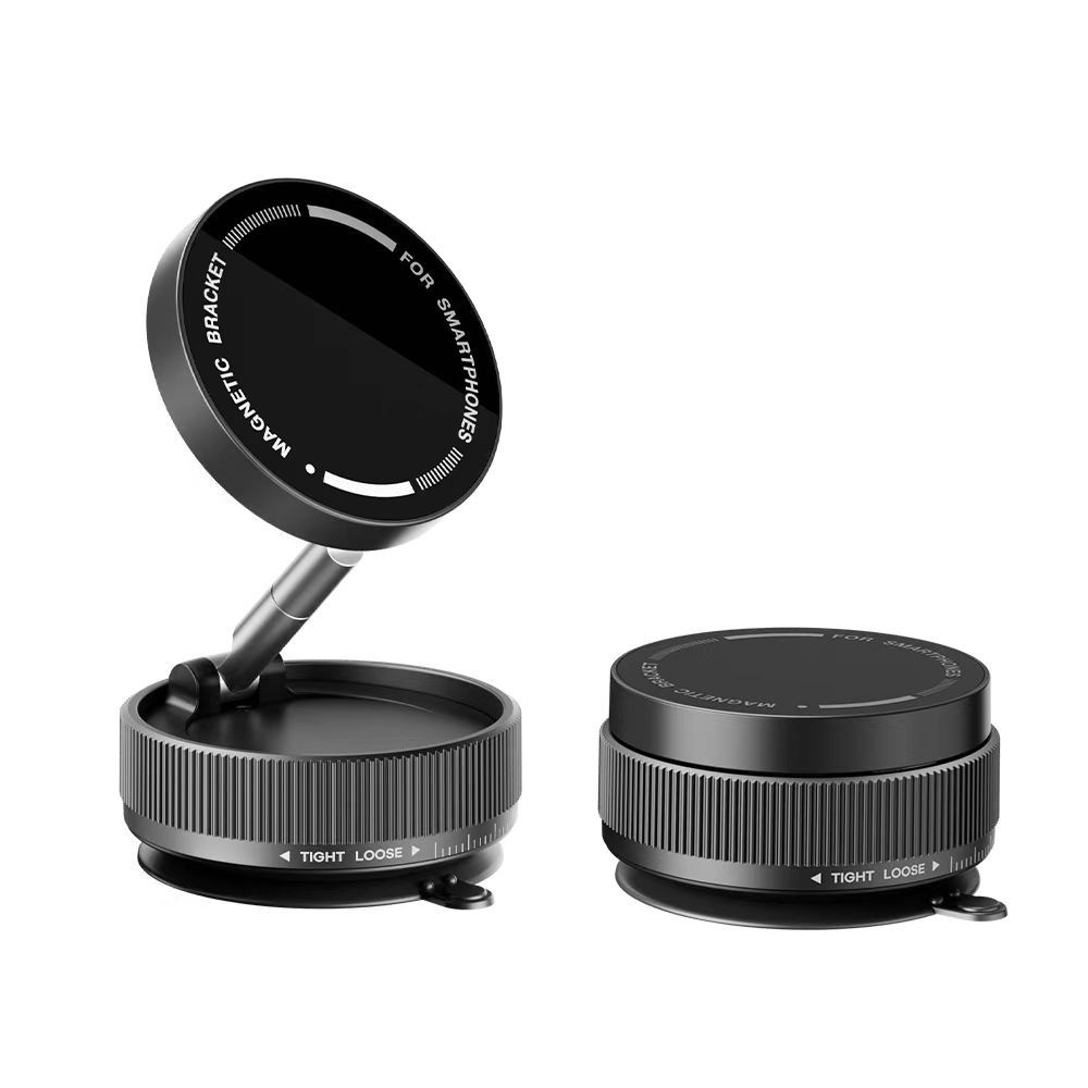 Nuevo soporte de teléfono móvil magnético transfronterizo, soporte de teléfono móvil plegable de escritorio multifuncional de adsorción de ventosa de vacío de coche