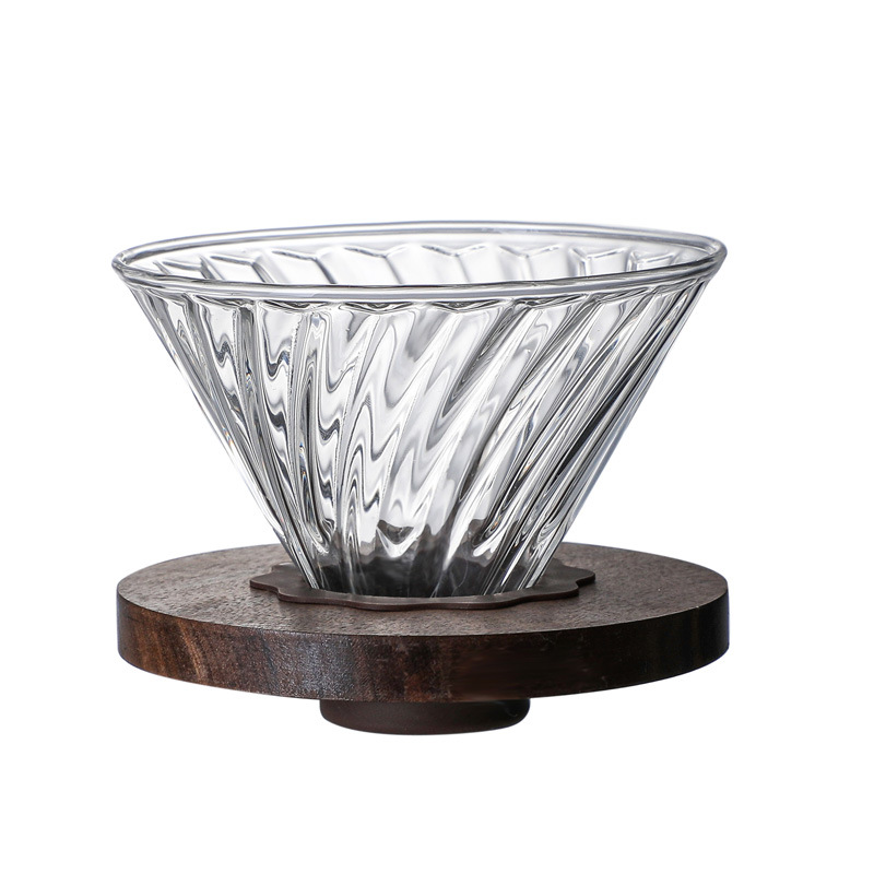 Hand brewed glass coffee pot filter cup sharing pot filter cloud pot filter set coffee utensil funnel