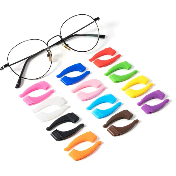 New Large Silicone Glasses Ear Hooks, Sports Style Large Glasses Ear Hooks, Ear-Hanging Glasses Accessories to Prevent Slipping Off