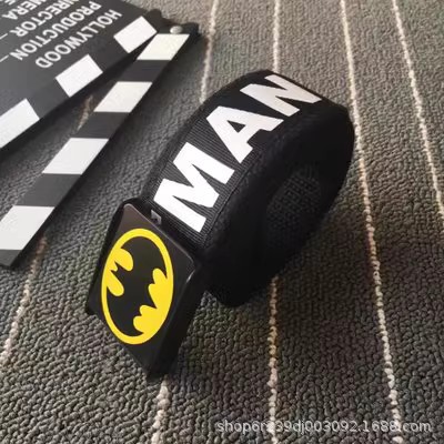 1 cinturón de lona estilo coreano para hombres cinturón de hebilla automática para jóvenes estudiante desnudo de moda simple de moda versátil calle