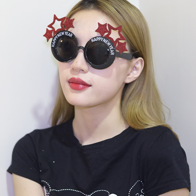 Lentes de Sol Decorativos para Fiesta de Año Nuevo en ABS