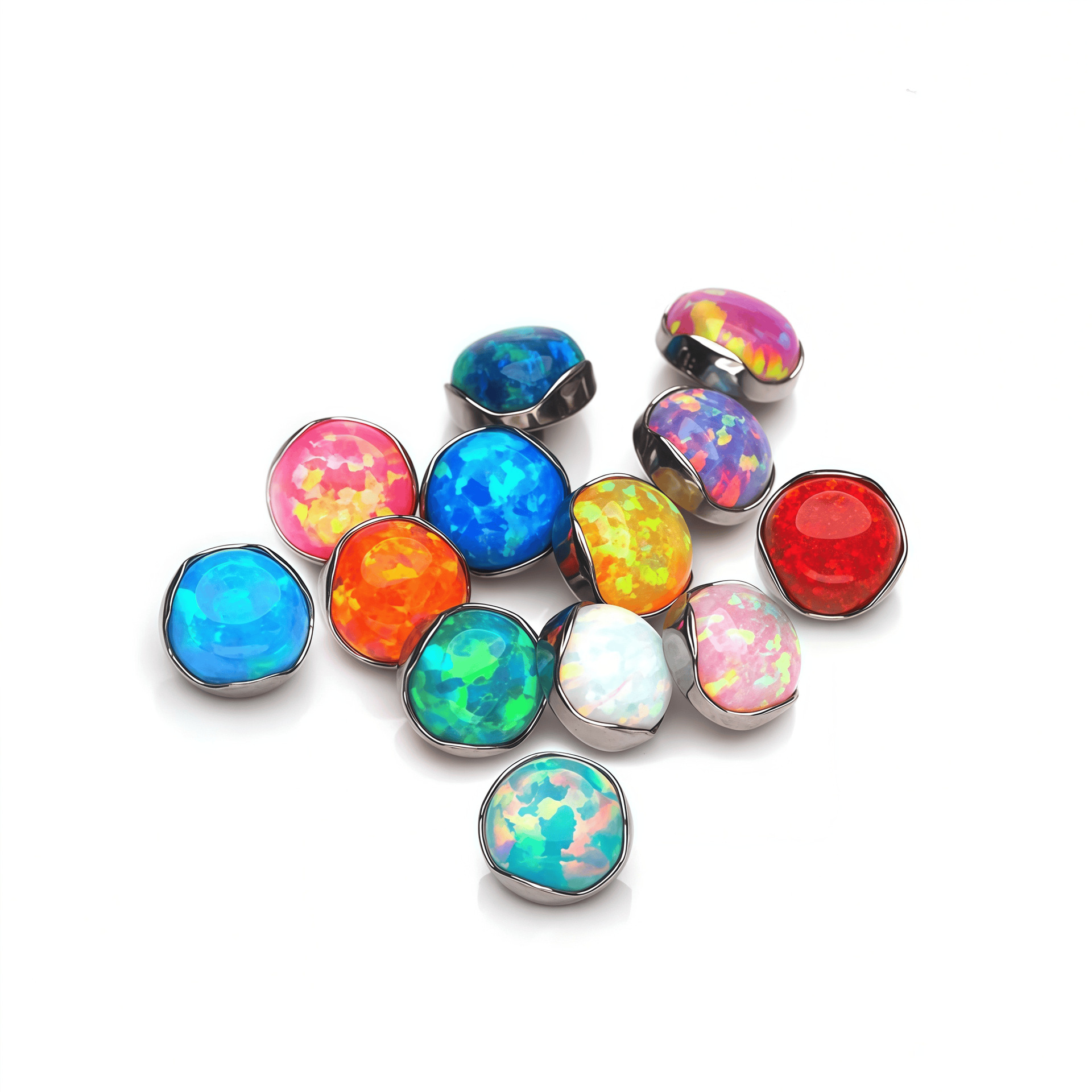 F136 Titanium Wave Edge Labret Stud for Ear, Belly, Lip, Tongue, Umbilical Piercing - G23 Piercing Jewelry detail image 5