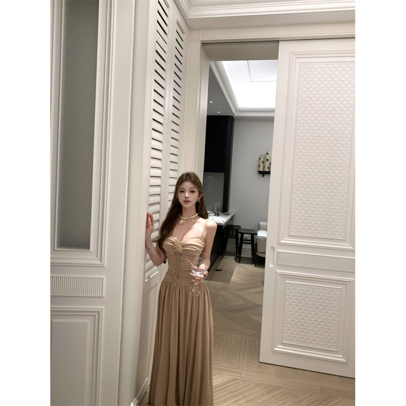 2025 High-End, Sexy Suspender Dress for Women, Summer Royal Sister Style Tube Top Waist Dress