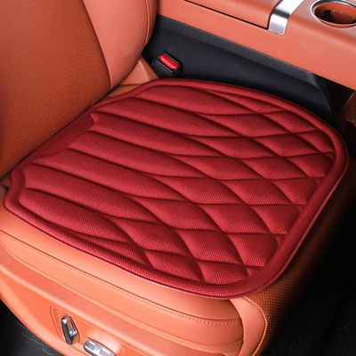 Seat cushion, seat cover, Seat Cushion - checkered-style-lafite-red-main-and-co-pilot-two-pieces