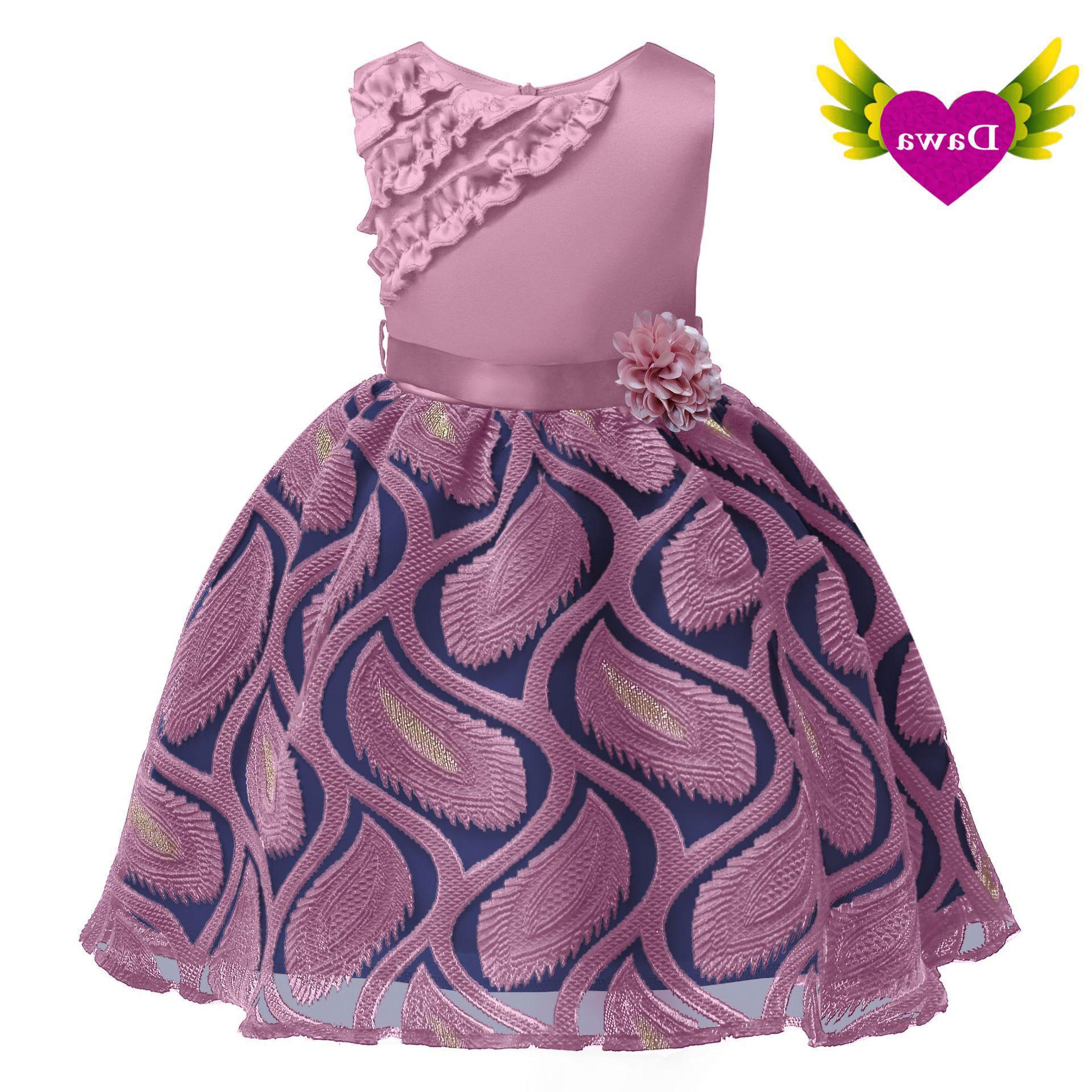 1-10Y Baby Girls Dresses Children Summer...