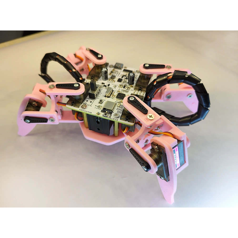 Комплект бионического паука-четвероногого робота в сборе, плата сервопривода, образование по программированию Arduino Leidezhu