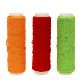 跨境新款加厚外包艳丽彩色皮筋线飞钓诱饵捆绑线飞蝇弹力线螃蟹线