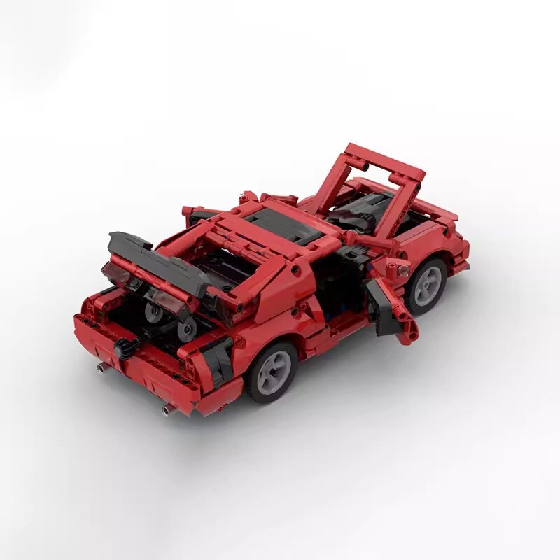 Domestic Building Blocks Moc-126064 Red Road Rider Challenger Compatible with Lego Assembly Toy Racing Set for Men Domestic Building Blocks Moc-126064 Red Road Rider Challenger Compatible with Lego Assembly Toy Racing Set for Men