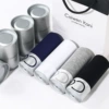 Silver tank gift box installed 4 silver -edge 4 (black+gray+white+dark blue)