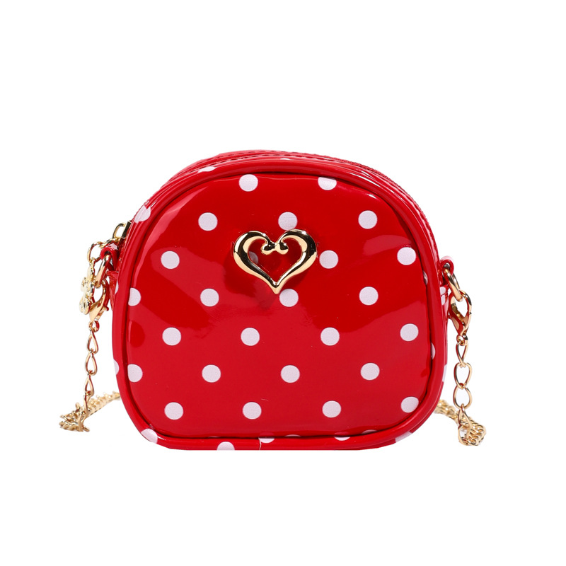 2026 nuevo bolso de niños dulce amor extranjero punto de onda bolso de cadena para hombres y mujeres bolso de comercio exterior mini bolso de bebé