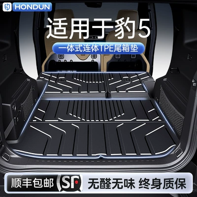 Suitable for Fang Cheng Bao Leopard 5 Trunk Mat, 25 Models Tpe Integrated Trunk Mat, Car Interior Modification Accessories