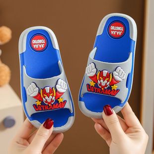 Children's Slippers Men's Thick Sole Large and Large Boys' Bathroom Non-slip Children's Cartoon Baby Beach Sandals