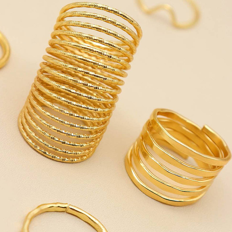 Minimalist Stackable Ring Set With Cubic Zirconia For Women_voghion.com