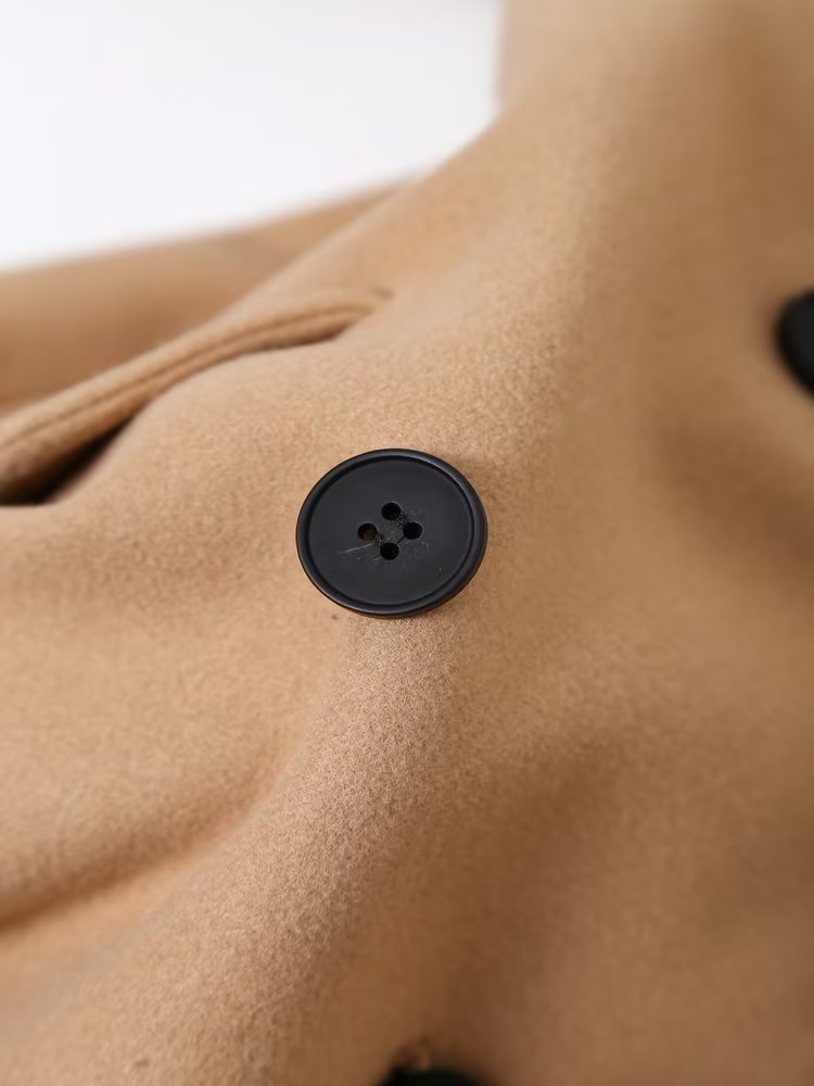 Women Autumn Winter Thick Long Coats Vintage V Neck Long Sleeve Pockets Jackets Fashion 2023 Elegant Female Coats_voghion.com