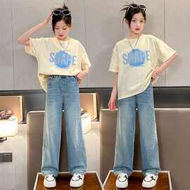 童装女童短袖t恤夏装2026新款儿童夏款中大童女孩百搭上衣夏季潮t