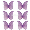 New product colorful butterfly pink glutinous rice butterfly 6 color per color, 48 pieces of edible prestige paper printed butterfly