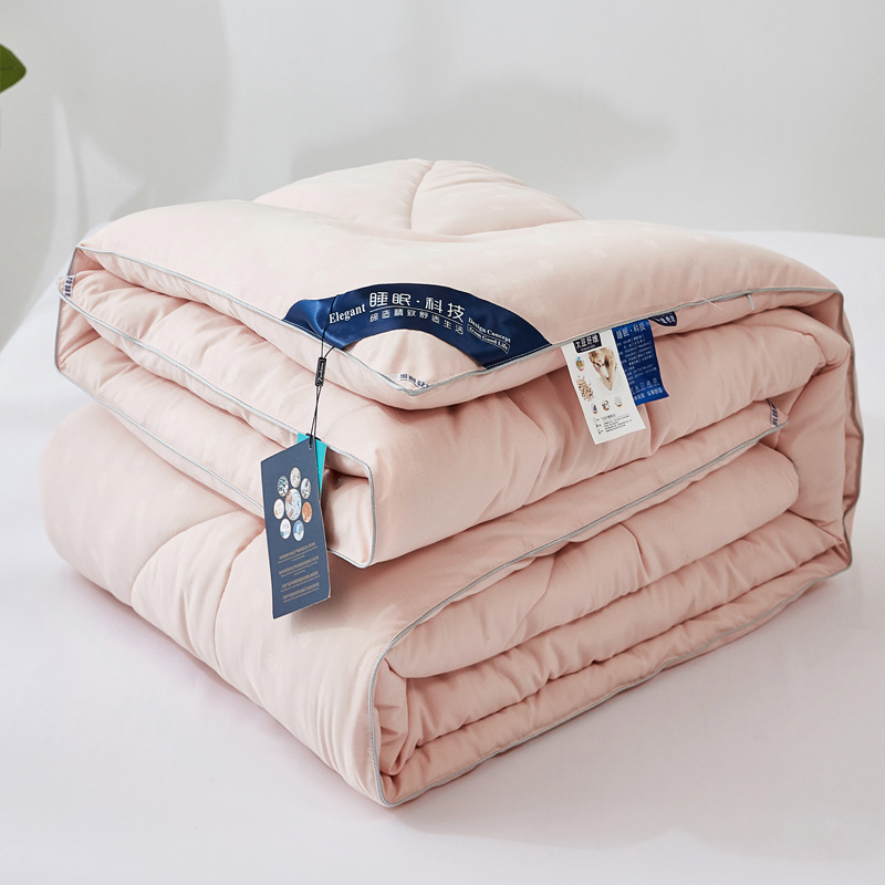 폴카 도트 자카드 베고니아 핑크