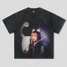 Acid Washed Oversized Y2k Street Korean Kpop KATSEYE Gril Gr