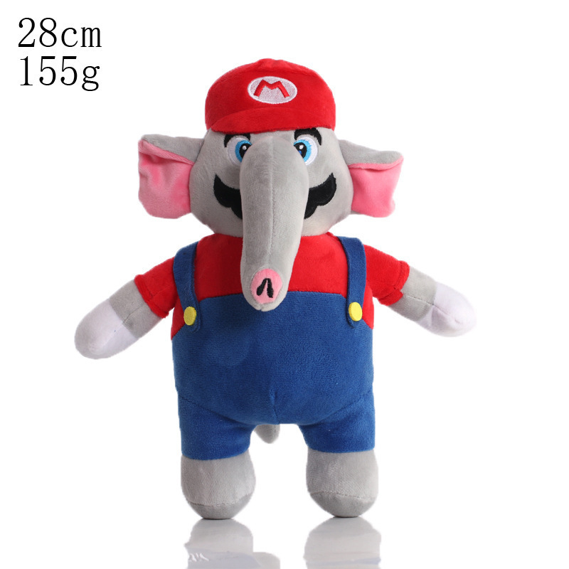 批发Super Mario玛丽马里奥蘑菇毛绒公仔玩偶8寸抓机娃娃|undefined