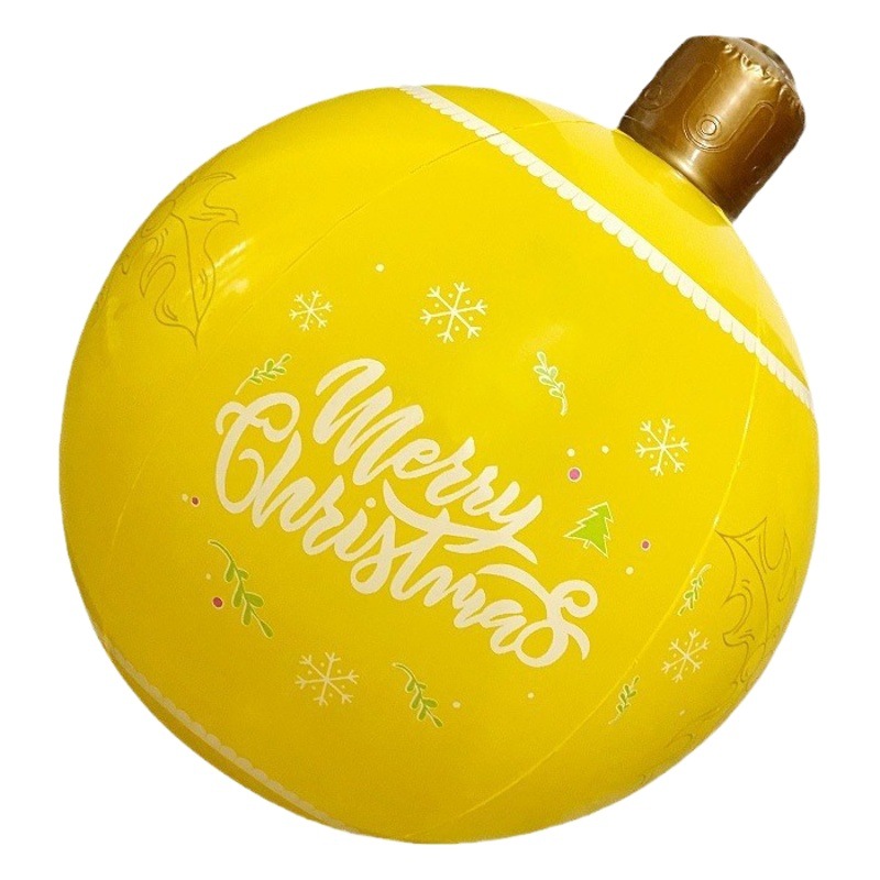 Cross-Border Popular Inflatable Christmas Ball Christmas Yard Decoration Hanging Ornament Thickened Pvc Inflatable Lantern Ball