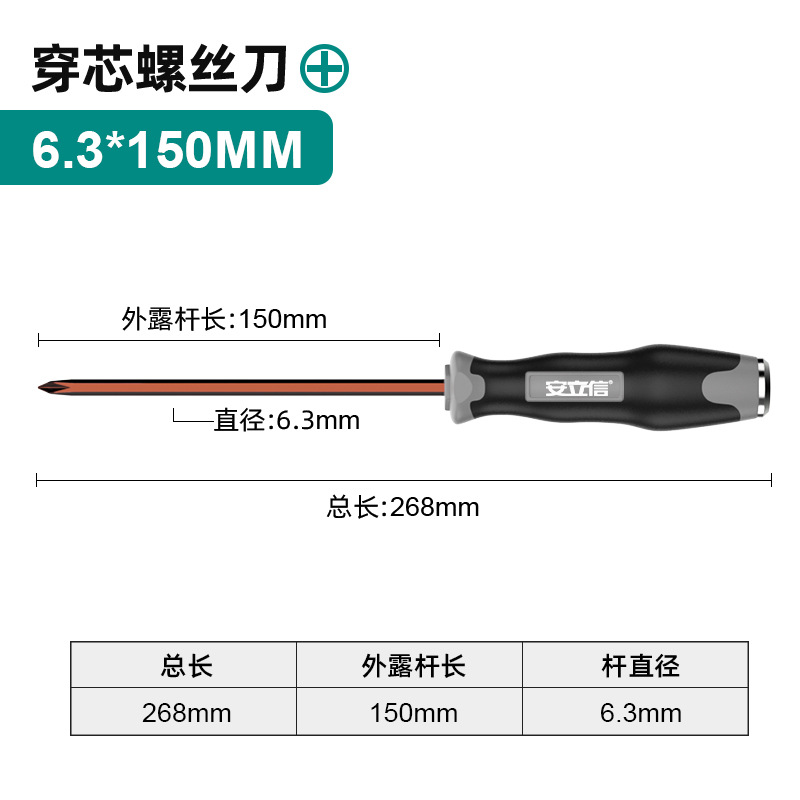 코어 드라이버 6.3*150mm 크로스