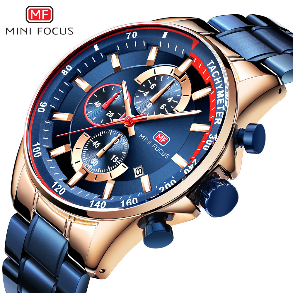 MINI FOCUS Fox MF0218G men's casual quartz watch needle business…