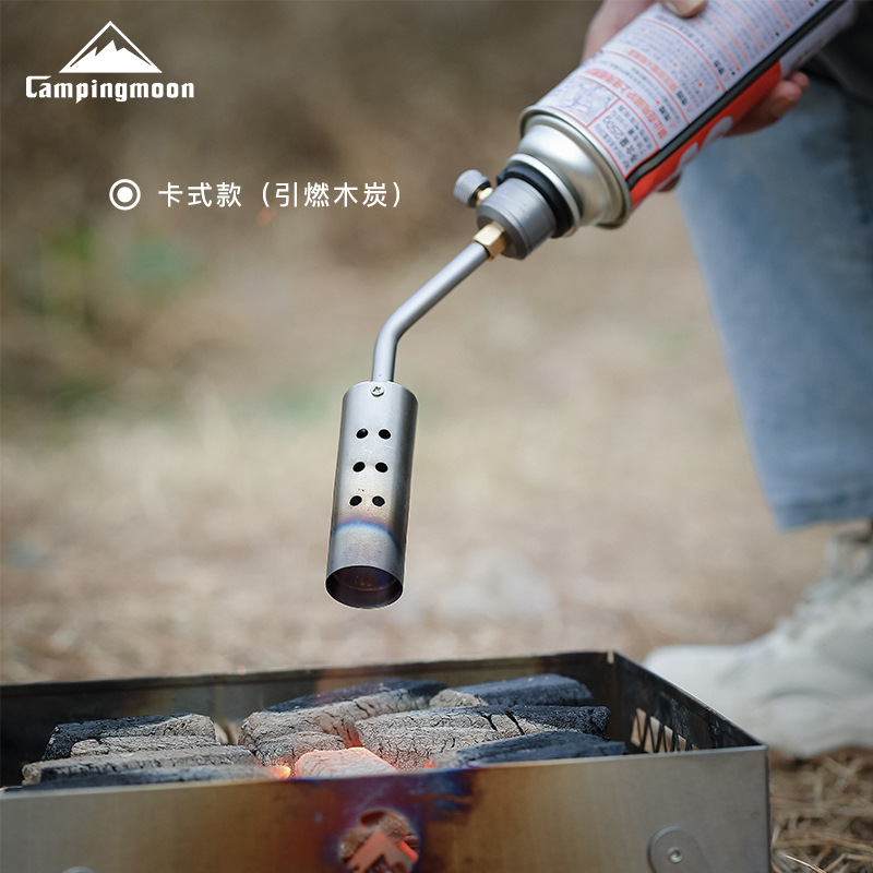 Koman stainless steel fierce fire cartridge gas tank burning pig hair spray gun with preheating tube barbecue fire ignition carbon flamethrower