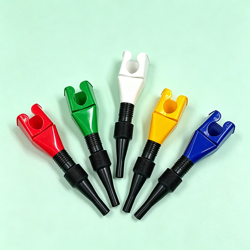 Cross-Border Hands-Free Oil Pouring Funnel with Snap-On Connector, Portable Folding Telescopic Hose for Refueling Motorcycle Gasoline