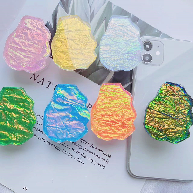 New Colorful Special-Shaped Acrylic Telescopic Folding Air Cushion Stand Desktop Support Stand Mobile Phone Air Bag Holder