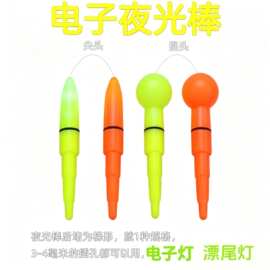 电子夜光棒浮漂尾灯批发帽夜钓超亮醒目鱼漂灯头电子醒目浮漂配件