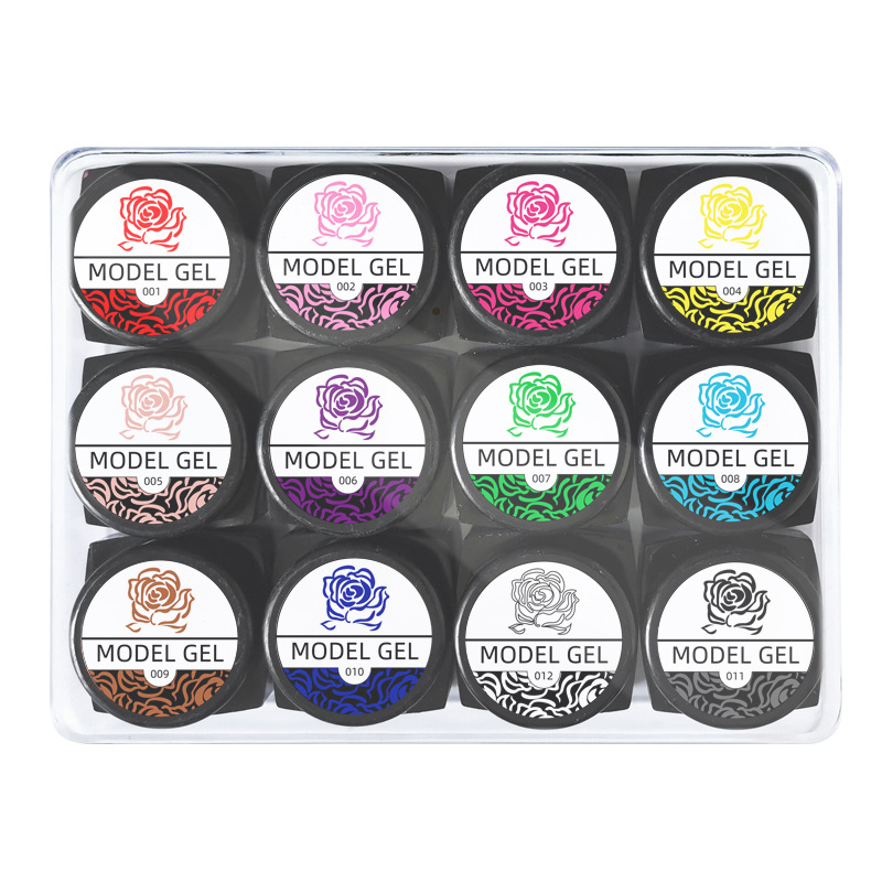 Talla de uñas pegamento tallado de barro 3D inodoro modelo tridimensional pegamento DIY uñas fototerapia color pintura modelado de pegamento de barro