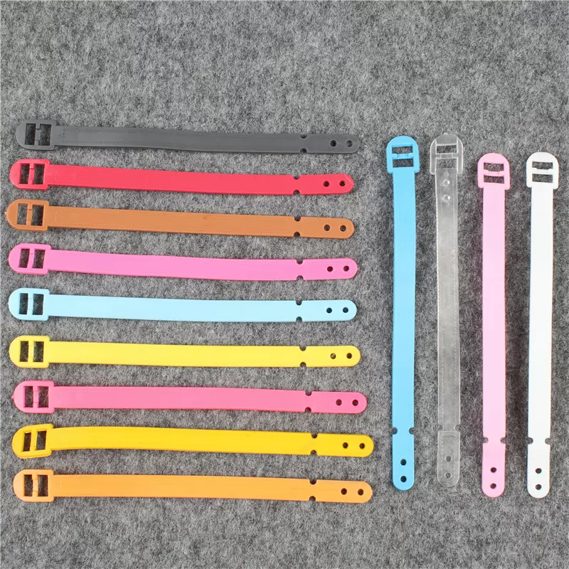 行李牌带子PVC行李牌带子 彩色塑料挂带 塑料行李牌吊带配件挂绳