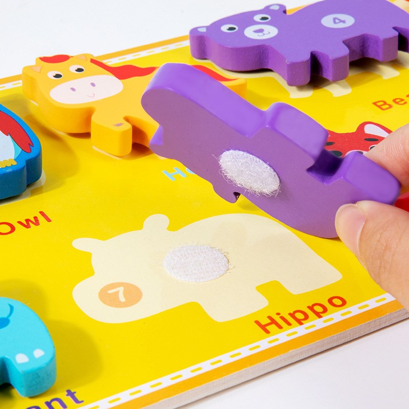 Tráfico de animales digitales para niños desgarrar juguetes puzzle image 4