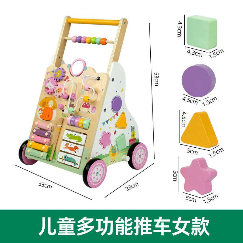Andador Multifuncional para Bebés de Madera para Primeros Pasos
