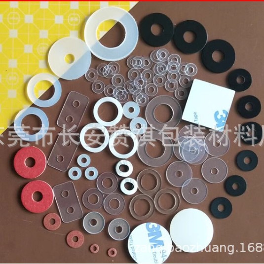 Odorless transparent bottle cap solid silicone buffer sticker flat washer O-ring screw silicone rubber flat gasket seal ring