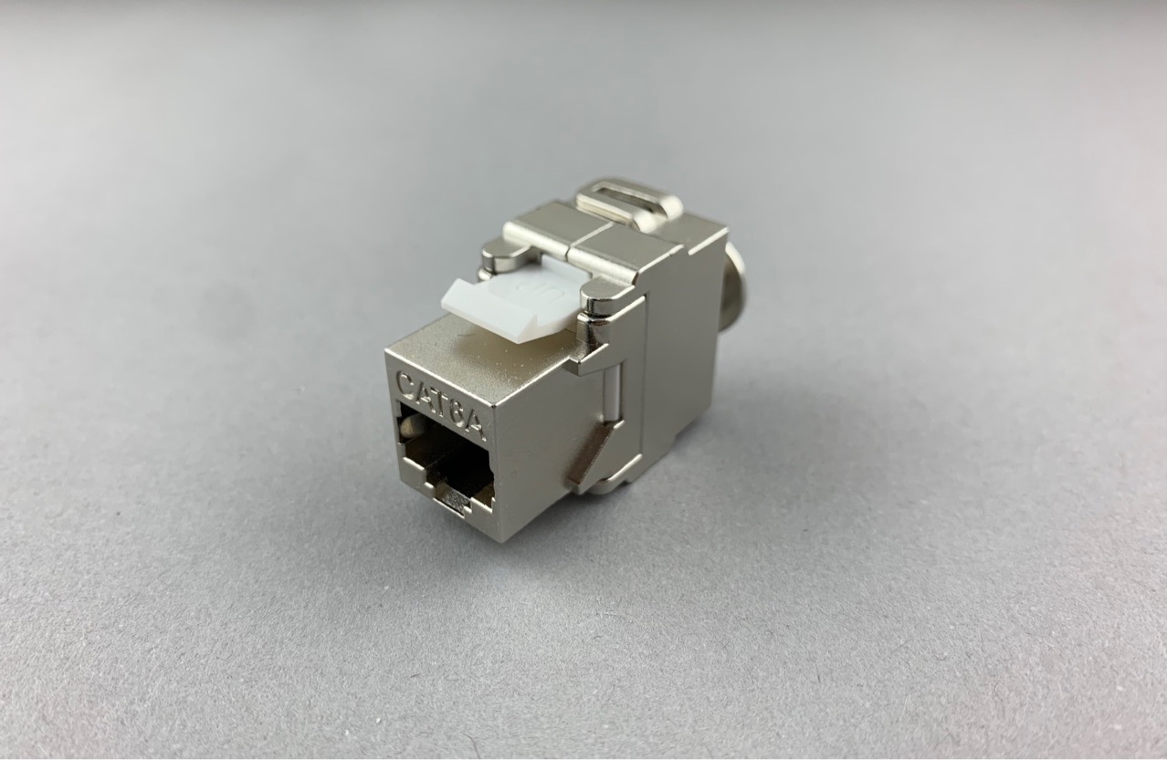 超六类屏蔽模块超六类锌合金模块六类免打模块超六类免工具模块