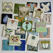 复古英式手绘珐琅花砖厨房卫生间老洋房瓷砖阳台玄关古董法式釉面