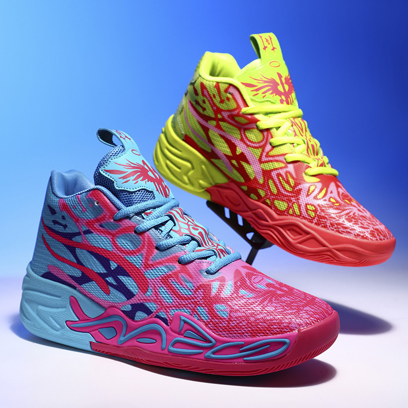 Spring and autumn ins Hong Kong style color-blocking versatile trendy basketball shoes, unisex niche couple's thick-soled sports shoes Spring and autumn ins Hong Kong style color-blocking versatile trendy basketball shoes, unisex niche couple's thick-soled sports shoes