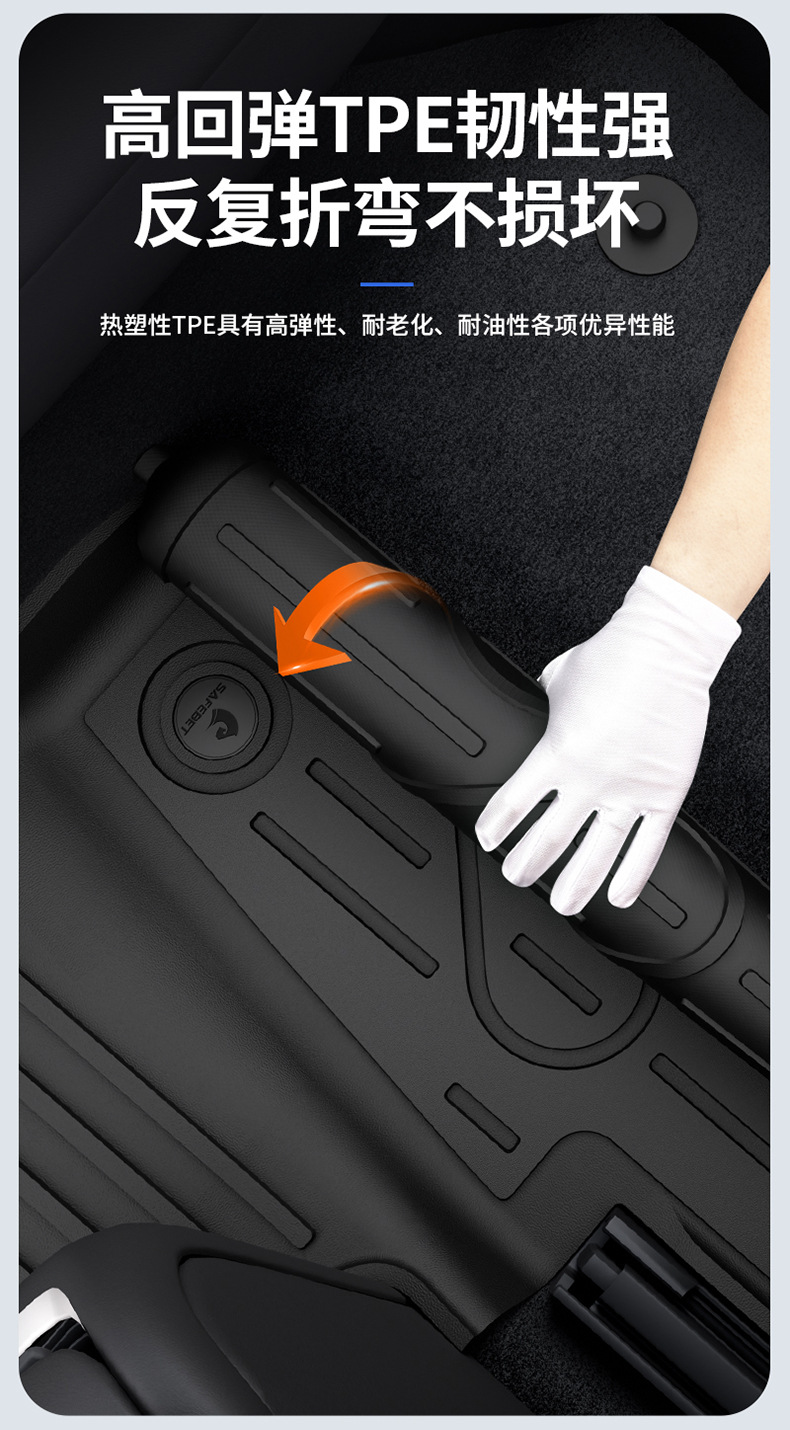 Suitable for the New Zhiji L6 Ls6 Ls8 Ls9 Special Vehicles, All-Weather Tpe Car Floor Mats and Car Accessories