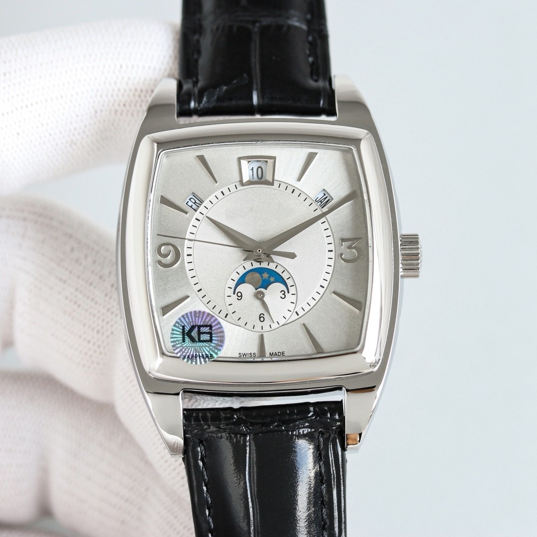 Multifunctional Watch Moon Phase Master Hundred Men's Watch Men's Watch Automatic Mechanical Watch Barrel Retro Cross-Border Foreign Trade