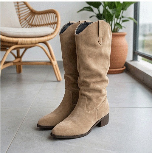 Botas Martin botas de mujer 2026 primavera punta talón medio botas de caballero occidental botas Martin botas de mujer al por mayor