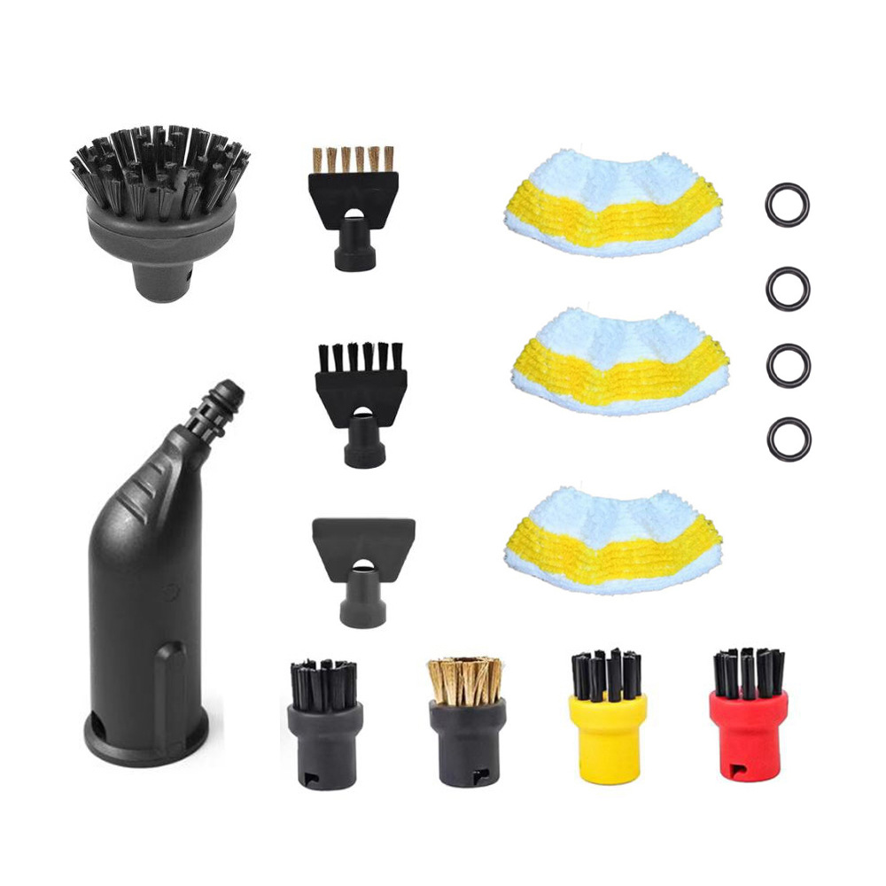 Adecuado para accesorios de vapor Karcher Kach, trapo, trapo, accesorios de vapor Karcher, cepillo redondo pequeño, cepillo de cobre